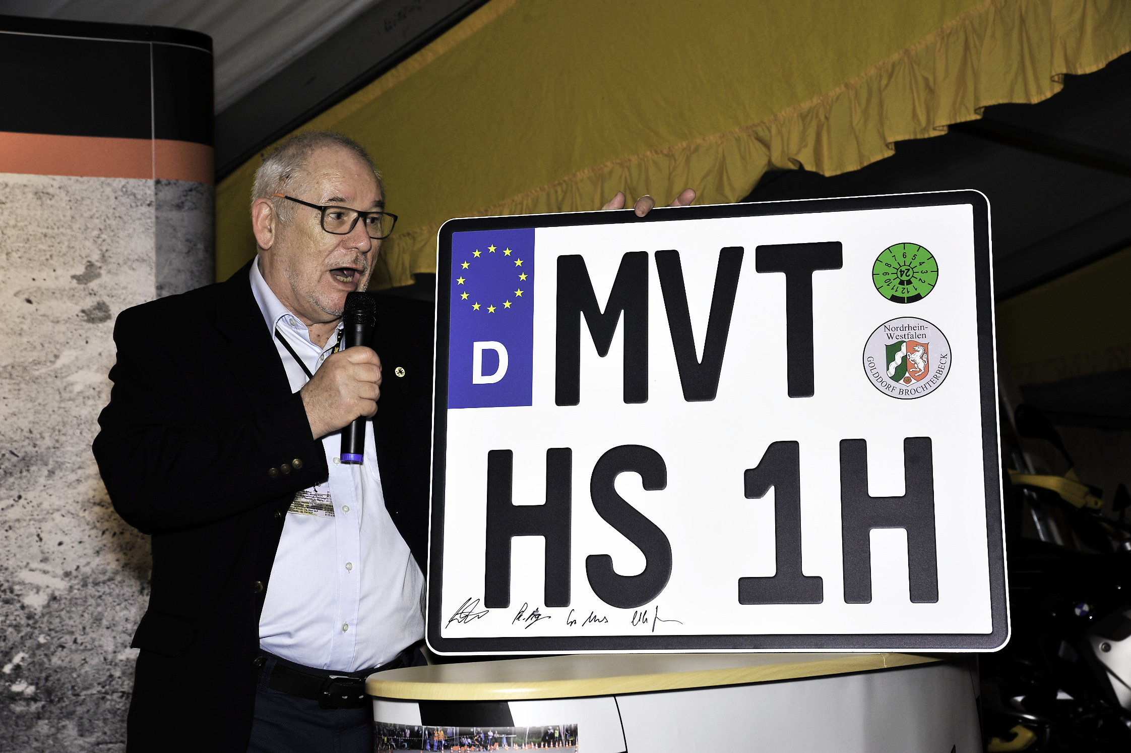 Verabschiedung von Hans Schmidt bei der Veteranenrallye 2022